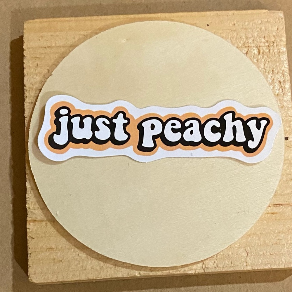 🌈20/$12🌈 Just Peachy Sticker